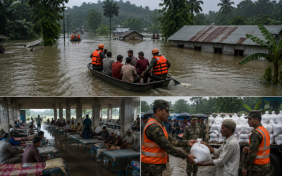 দক্ষিণ-পূর্বাঞ্চলের বন্যা পরিস্থিতির আরও অবনতি, উদ্ধার ও ত্রাণ কার্যক্রম জোরদার