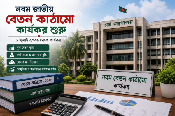 নবম বেতন কাঠামোর কার্যকারিতা শুরু